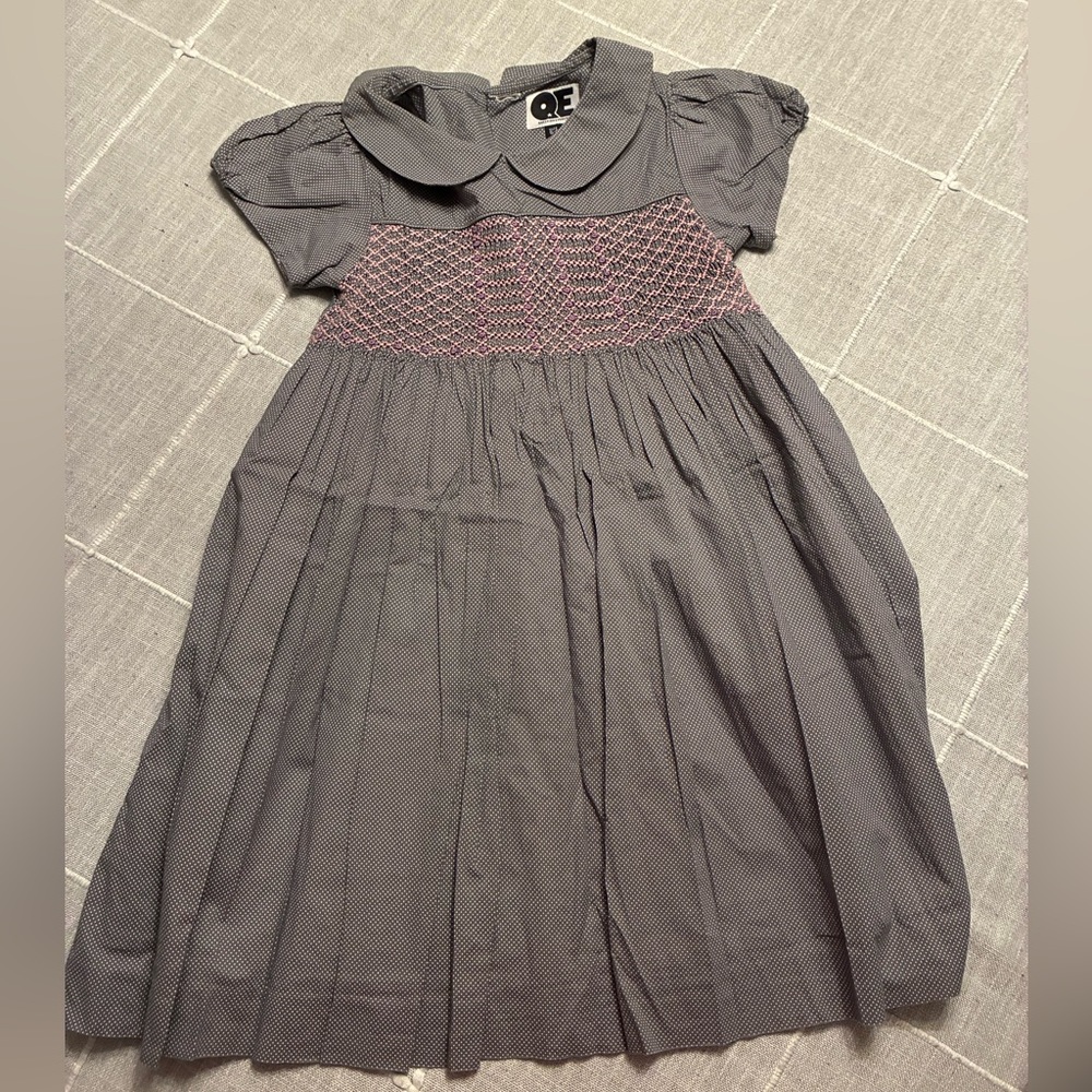 Gray and Pink Kids Formal Dress